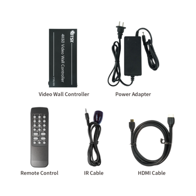 Ultra High Definition 1in6out processador de vídeo para configurações de empalhamento de 9 telas