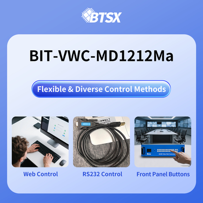 Tamanho do pacote do matrix switcher de vídeo HD compacto e versátil 540mm×325mm×225mm Resolução máxima de entrada 3840x2160P60