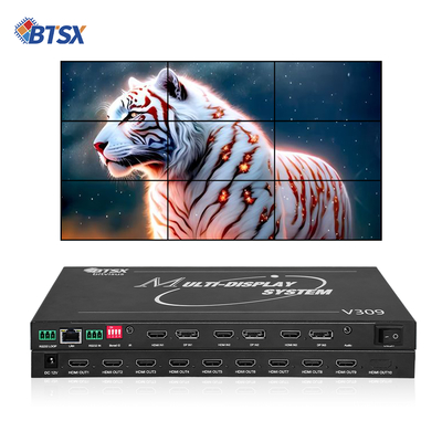 Processador de Video Wall Profissional Bitvisus 8K - 9 Saídas, Saída de Vídeo de Alta Definição Sincronizada BIT-MSE-8K-309HD