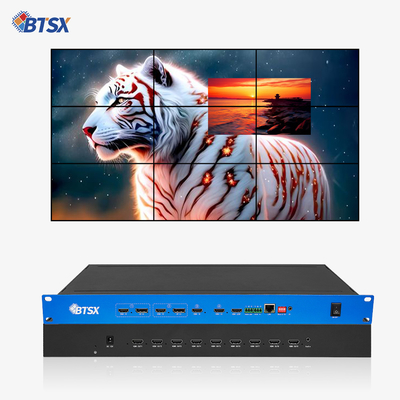 Áudio Seguir Out Multiview HDMI Video Switcher Mixer Video Controller de Parede