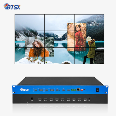 Áudio Seguir Out Multiview HDMI Video Switcher Mixer Video Controller de Parede