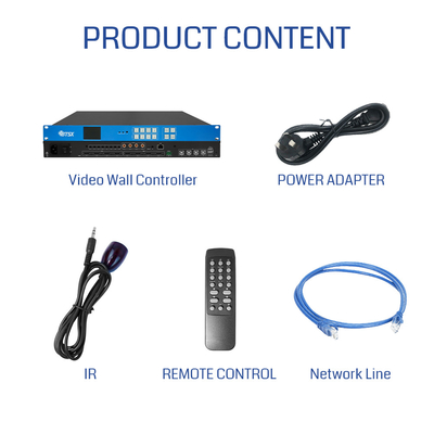 Controlador de parede de vídeo de áudio e vídeo KVM sem fio 4x4 2x2 1x4 4K60 HDMI PIP Editável com 4 entradas HDMI 2.0