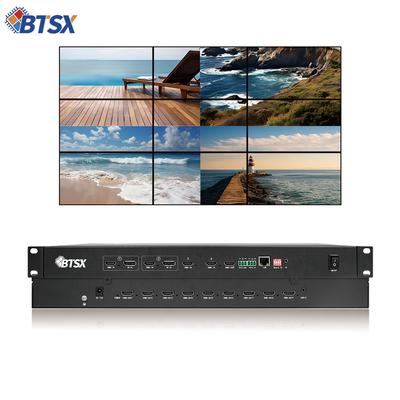 Processador de vídeo 4K Bitvisus 3x3 3x4 3x5 3x6 Controlador de parede de vídeo 9 HDMI1.3
