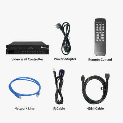 Controle IR HDMI Processador de parede de vídeo 4k com funcionalidade de comutação sem conexão