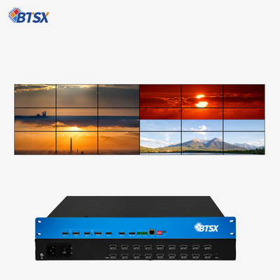 Experiência Displays superiores com 18x HDMI 1.3 Output Interfaces Video Wall Controller e profundidade de cor versátil