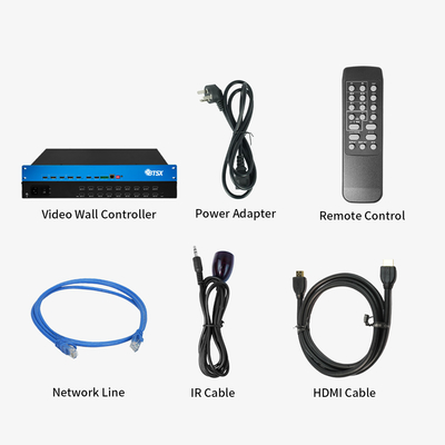 Bitvisus 4096x2160@60Hz Matrix HDMI Switcher Multiviewer Processador de vídeo LCD LED