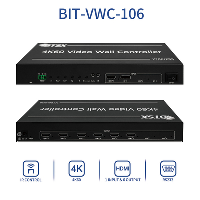 Controlador de parede de vídeo multi-display para processamento profissional