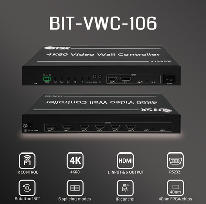 Simplificar o sistema de gerenciamento de parede de vídeo com controle remoto IR 1x e métodos de controle RS232