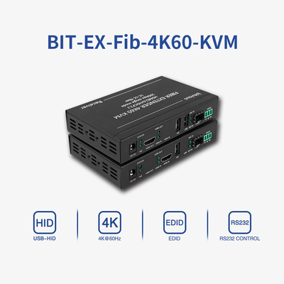 Alta definição de sinal IR RS232 HDMI Audio Extender 10km 4k HDMI USB KVM Extender
