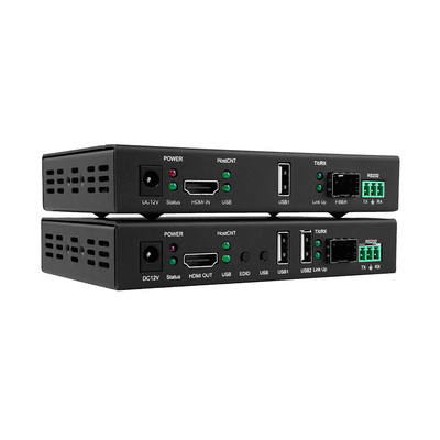 Extensor de fibra HDMI 4K com KVM e RS232

Extensor de fibra óptica HDMI profissional de latência zero

4K@30Hz HDMI através de extensor de fibra de modo único
