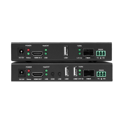 Extensor de fibra HDMI 4K com KVM e RS232

Extensor de fibra óptica HDMI profissional de latência zero

4K@30Hz HDMI através de extensor de fibra de modo único