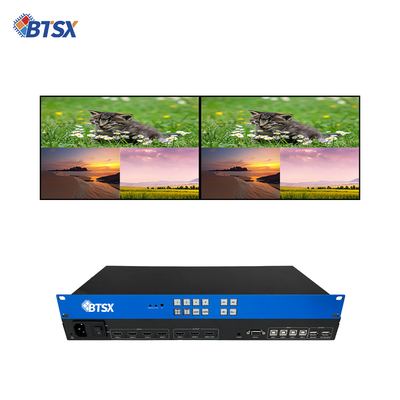 Solução KVM final BIT-MV-U1-MD403 Processador Multi-Viewer de resolução 4K60 com portas de saída HDMI 3x 2.0 e 1 Loop-out
