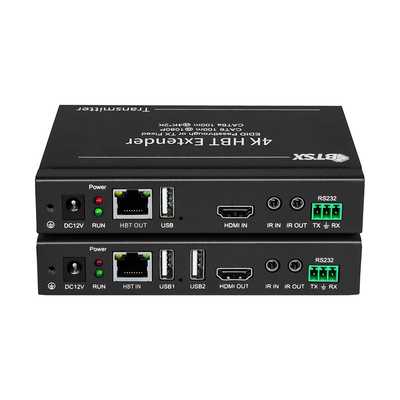 Cat.5 / Cat.6 Vídeo Áudio HDMI Extensor de Fibra 120M Transmissor e Receptor 4k