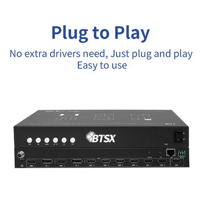 Bitvisus 4K60 8 Pictures Multi-viewer HDMI/DP Interruptor de controle remoto de vídeo infravermelho