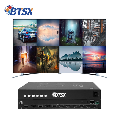 Opções de controle RS232 8 Controlador de exibição de tela múltipla de entrada HDMI para comutação de vídeo sem esforço e design amigável para o usuário