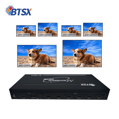 Processador de tela múltipla 8K para projeção 4K Expansor de tela múltipla 8K com 1920x1080P120 Processador de vídeo multicanal 8K para centros de comando