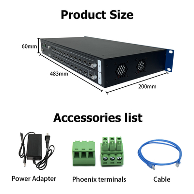 Bitvisus 4K60 8 em 9 Out Video Wall Controller Rs232 HDMI/DP Network Web Control 2x2 Video Wall Matrix Controller