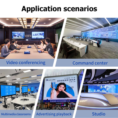 Bitvisus 4K60 8 em 9 Out Video Wall Controller Rs232 HDMI/DP Network Web Control 2x2 Video Wall Matrix Controller