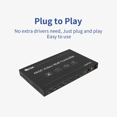 Bitvisus 1U RACK PIP Matriz de Comutação Seamless HDMI 3x3 3x4 3x5 3x6 4K60 LCD LED TV Video Wall Controller Processor