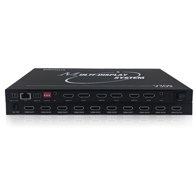 Processador de Video Wall Profissional Bitvisus 8K - 9 Saídas, Saída de Vídeo de Alta Definição Sincronizada BIT-MSE-8K-309HD