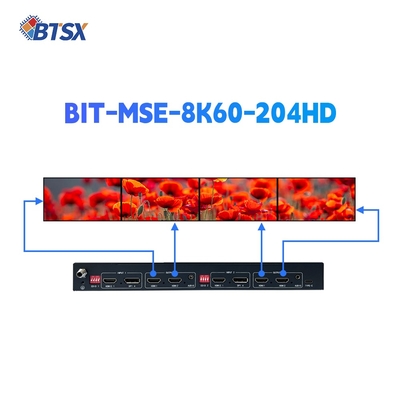 Controlador de Video Wall Resolução Máxima de Entrada 1×2 7680×2160P60 Fonte de Alimentação Adaptador DC 12V/2A incluído Processamento em Tempo Real