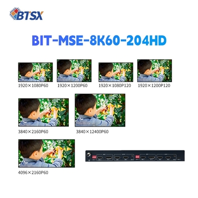 Controlador de parede de vídeo 4K profissional com 4x HDMI 2.0 para conteúdo dinâmico