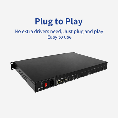 4K Indoor Multi-Projection RS232 HDMI Controlador de parede de vídeo preto LCD 1080p UHD 3D Imersiva saída 1 entrada BIT-EPF-104 para exibição