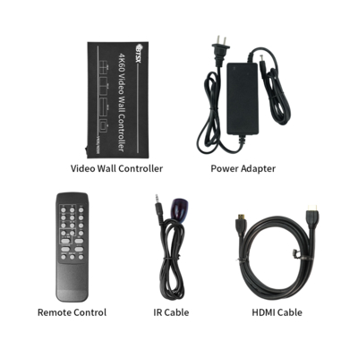 Processador de Video Wall 4K Avançado para Controle de Exibição Contínuo e Intuitivo