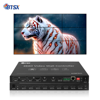 Controlador Processador Video Wall TV LCD LED Bitvisus RACK PIP Comutação Contínua HDMI Switcher Matrix 3x3 3x4 3x5 3x6