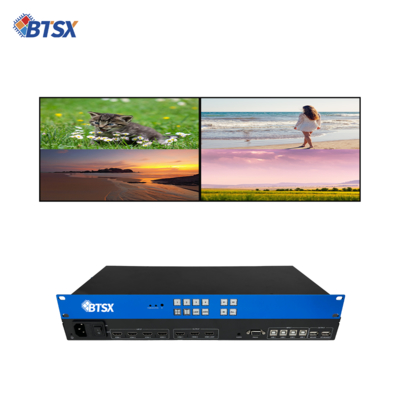 Processador de Video Wall Compatível com Resolução 4K60 com Tipo de Saída HDMI e Adaptador de Troca de Tela