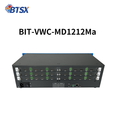 12 X HDMI 2.0 Interface de entrada Sala de controle de vídeo parede com consumo de energia de 72W 3 placas de entrada