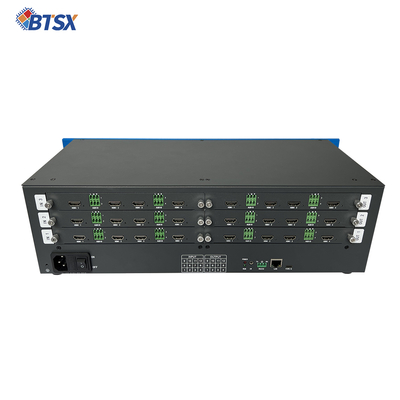 Saída HDMI de Video Wall da Sala de Controle Áudio Sem Suporte 12 Entradas HDMI e 12 Saídas HDMI para Necessidades de Frequência de Áudio