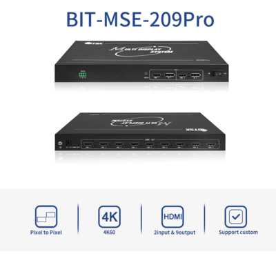 Controlador de Video Wall Bitvisus 4k 2x3 Suporta Várias Configurações de Entrada/Saída, Adequado para Ambientes Complexos
