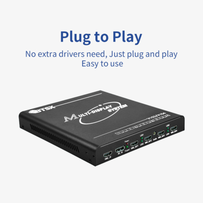 Bitvisus UHD WUXGA Projeção Mapeada Fusão de Bordas Mistura Interativa Imersiva Expansor Multi-tela Controlador de Video Wall