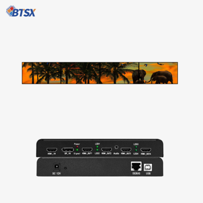 Bitvisus UHD WUXGA Projeção Mapeada Fusão de Bordas Mistura Interativa Imersiva Expansor Multi-tela Controlador de Video Wall