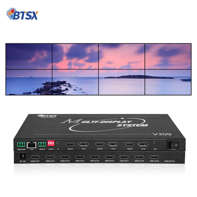 Processador de Video Wall Profissional Bitvisus 8K - 9 Saídas, Saída de Vídeo de Alta Definição Sincronizada BIT-MSE-8K-309HD