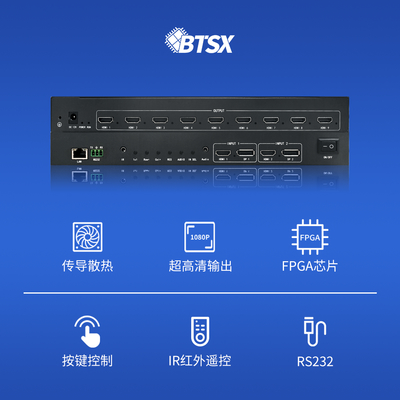 Bitvisus Profissional Video Splicing Processor - Suporta 9-screen Splicing BIT-VWC-209SW