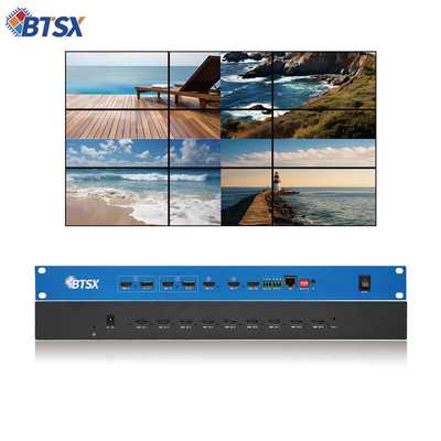 4K60 4 In 9 Out Video Wall Controller Processador Switch sem conexão PIP Roaming