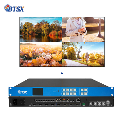 Controlador de parede de vídeo de áudio e vídeo KVM sem fio 4x4 2x2 1x4 4K60 HDMI PIP Editável com 4 entradas HDMI 2.0