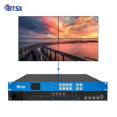 Processador de vídeo Matriz de emplacamento 4 Input 4 Output Aplicações de exibição de engenharia 4K60 HDMI 1X3 1X4 2X2