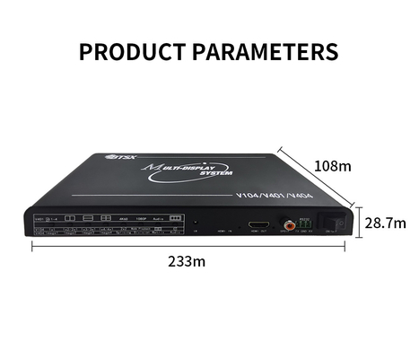 Bitvisus 4K60 HDMI Multi Viewer Divisor de tela de áudio e vídeo com controle remoto