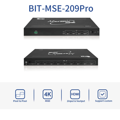 Controlador de parede de vídeo HDMI 1x5 e 5x1 para configurações flexíveis de tela múltipla