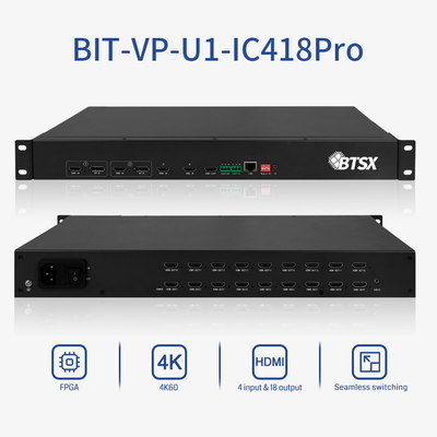 Controle IR HDMI Processador de parede de vídeo 4k com funcionalidade de comutação sem conexão
