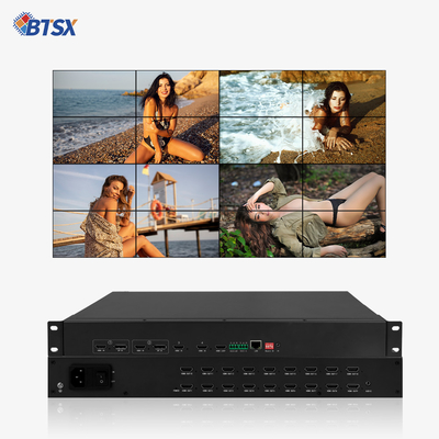 Processador de vídeo 4K POP PIP Roaming com entrada HDMI 2.0x4 e saída de áudio
