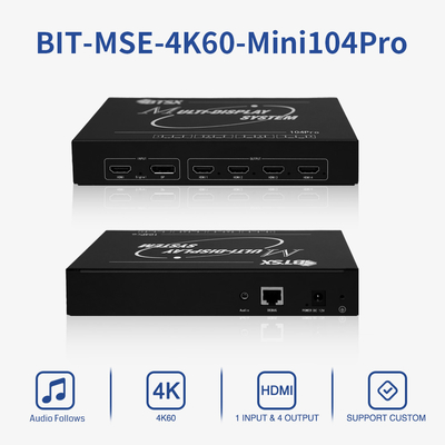 Controlador de parede de vídeo HDMI / DP 4K para fusão de projeção multicanal