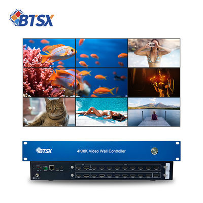 Controlador de Video Wall Bitvisus 8 em 9 Saídas com DP 1.2 e Entrada 4K60 para Exibição Multi-Tela