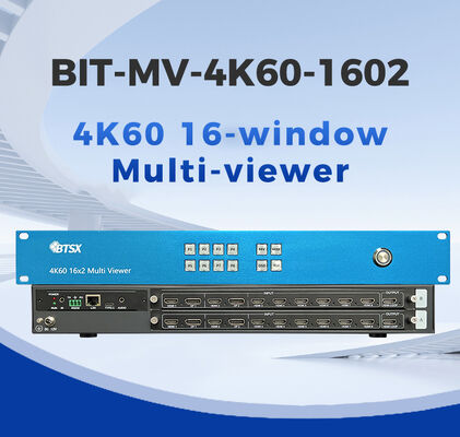 BIT-MV-4K60-1602 16 Entradas 4K60 Multi-viewer com Comutação Contínua para Controle de Videowall