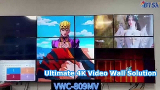 Demonstração profissional do controlador video da parede do BIT VWC 809MV 4K